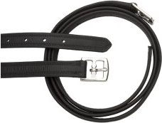 4Horses Steigbügelriemen Tape aus Leder in Schwarz 135 cm – Bild 1 von 2