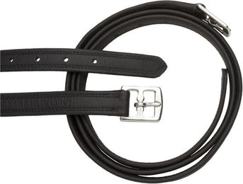 Produktbild von 4Horses Steigbügelriemen Tape aus Leder in Schwarz