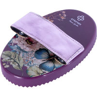 Produktbild von 4Horses Striegel Flower Garden Bürste für Pferde in Rosa und Lila