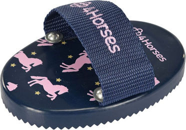 4Horses Striegel Little Star für die Pferdepflege in Blau – Bild 1 von 2