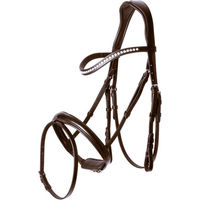 Produktbild von 4Horses Trense Mailand aus Leder inklusive Zügel für Pferde