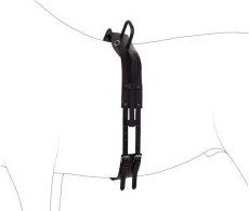 Produktbild von 4Horses Voltigiergurt für Ponys aus Leder in Schwarz