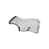 Produktbild von 4Horses Walkerdecke Mesh Vigo Fliegen-Führmaschinendecke für Pferde 155cm Silber Weiß