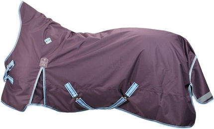 4HORSES Winterdecke Davos Highneck Fleece Rot – Bild 1 von 2