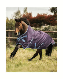 Produktbild von 4HORSES Winterdecke Davos Highneck Fleece Rot 100 g