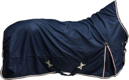 4Horses Winterdecke Highneck Blau aus Polyester 150 g – Bild 1 von 2
