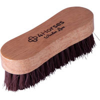 Produktbild von 4HORSES Wooden Love Kopfbürste aus Holz für die Fellpflege in Braun
