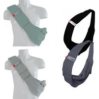 Produktbild von 4lazylegs Hundetragebeutel Pocket Canvas aus Baumwolle für kleine Rassen und Welpen Grau