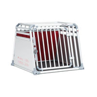Produktbild von 4pets Dog Box Pro 4 Transportbox für mittlere Hunde aus Aluminium in Grau Größe M