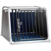 Produktbild von 4pets EcoLine Transportbox für Hunde Größe L aus Kunststoff Schwarz