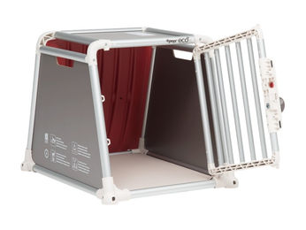 4pets Hundetransportbox ECO 1 S aus Kunststoff Grau Größe S – Bild 1 von 8