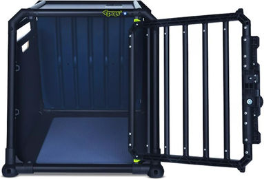 4Pets Pro 1 Noir Autobox Transportbox aus Kunststoff Schwarz Größe S Klein – Bild 1 von 4