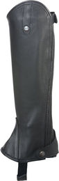 4Riders Chaps Classic Leder Unisex Schwarz XS – Bild 1 von 3