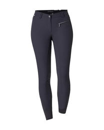 4Riders Damen Reithose Lara 3 Kristall Full Grip in Schwarz und Blau – Bild 1 von 5