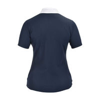 Produktbild von 4Riders Damen Reitshirt München Kurzarm Blau Baumwolle Größe 36