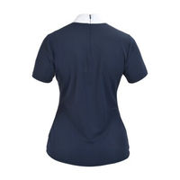 Produktbild von 4Riders Damen Turniershirt Dakota Reitshirt aus Baumwolle Blau Größe 40