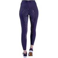 Produktbild von 4Riders Kinder-Reithose Palm Beach Full Grip Blau Nylon Größe 134-140