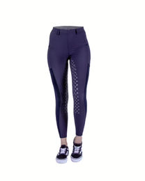 4Riders Kinder-Reithose Palm Beach Full Grip Blau Nylon Größe 146-152 – Bild 1 von 4