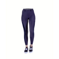Produktbild von 4Riders Kinder-Reithose Palm Beach Full Grip Blau Nylon Größe 146-152