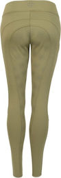 4Riders Kinder Thermo-Reitleggings Calgary Full Grip Winter Grün – Bild 1 von 3