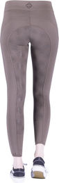 4RIDERS Kinder Thermo-Reitleggings Calgary Full Grip Winter Reithose für Kids in Beige und Braun – Bild 1 von 2