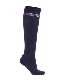 4Riders Kniestrümpfe Madrid Reitstrümpfe aus Baumwolle Unisex Schwarz Blau – Bild 1 von 3