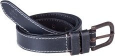 4Riders Ledergürtel Horseshoe Navy Blau 80 cm – Bild 1 von 2