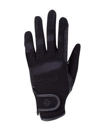 4Riders Modern Light Grip Reithandschuhe aus Kunstleder Schwarz Unisex XL – Bild 1 von 3