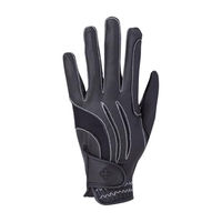 Produktbild von 4Riders Reithandschuh Fashion aus Kunstleder Unisex Schwarz Silber Größe 7.5