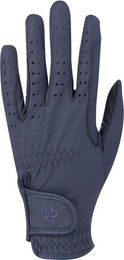 4Riders Reithandschuhe Classic Grip aus Kunstleder Blau Größe S – Bild 1 von 2