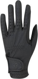 4Riders Reithandschuhe Classic Grip aus Kunstleder schwarz XS – Bild 1 von 3