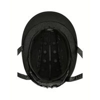 Produktbild von 4RIDERS Reithelm Monaco für Damen in Schwarz Silber Größe 57-59 cm