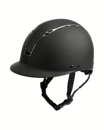 Produktbild von 4RIDERS Reithelm Monaco für Damen Schwarz Silber Grösse 55-57 cm