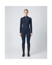 4RIDERS Reitshirt Riga Funktions-Langarmshirt für Damen in Blau Größe S – Bild 1 von 3
