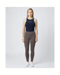 4Riders Reitshirt Tank-Top Leiria für Damen aus Baumwolle Blau Weiß Größe S – Bild 1 von 4