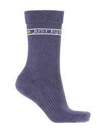 4Riders Reitsocken Madrid Unisex aus Baumwolle in Grau und Blau – Bild 1 von 3