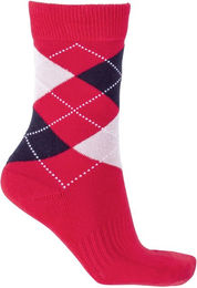 Produktbild von 4Riders Reitsocken Unisex aus Baumwolle Schwarz Rot Größe 39-42