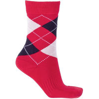 Produktbild von 4Riders Reitsocken Unisex aus Baumwolle Schwarz Rot Größe 39-42