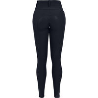 Produktbild von 4Riders Thermo-Reithose Boston Full Grip für Damen Winter Blau Schwarz
