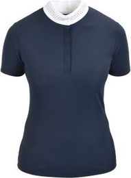 4Riders Turniershirt München Reitshirt für Damen in Blau Größe 42 aus Baumwolle – Bild 1 von 6
