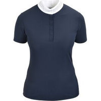 Produktbild von 4Riders Turniershirt München Reitshirt für Damen in Blau Größe 42 aus Baumwolle