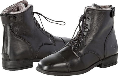 4Riders Winter-Reitstiefeletten aus Leder für Damen in Schwarz Größe 40 – Bild 1 von 2