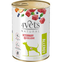 Produktbild von 4Vets Natural Allergy Lamm Hypoallergenes Diätfutter Getreidefrei Monoprotein 12 x 400 g - 12 x 400 g