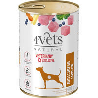 Produktbild von 4Vets Natural Hund Nassfutter Weight Reduction Getreidefrei Veterinärdiät 12 x 400 g - 12 x 400 g
