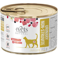 Produktbild von 4Vets Natural Katze Urinary Diätfutter Nassfutter für adulte Katzen 6 x 185 g - 6 x 185 g
