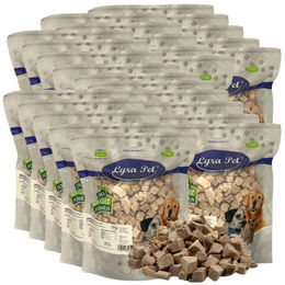 Produktbild von 5 kg (25 x 200 g) Lyra Pet® Entenbrustwürfel gefriergetrocknet