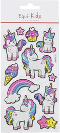 Produktbild von 5er Pack Aufkleber Reiten - Aufkleber Einhorn star Equi-Kids Relief