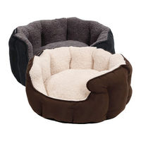 Produktbild von 51 Degrees North Hundekorb Sheep aus Plüsch in Beige und Braun Größe S