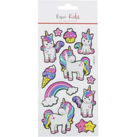 Produktbild von 5er Pack Aufkleber MC Star Einhorn Equi-Kids Relief für Reiter