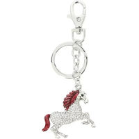 Produktbild von 5er-Set Equi-Kids Fun Schlüsselanhänger aus Glas in Rot und Silber